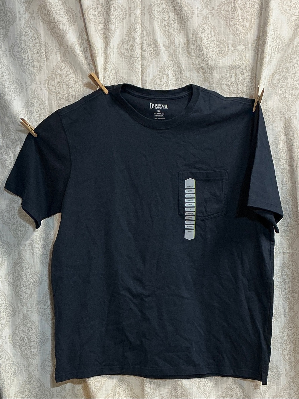 Duluth Trading Co Black Short-Sleeve Pocket Tee